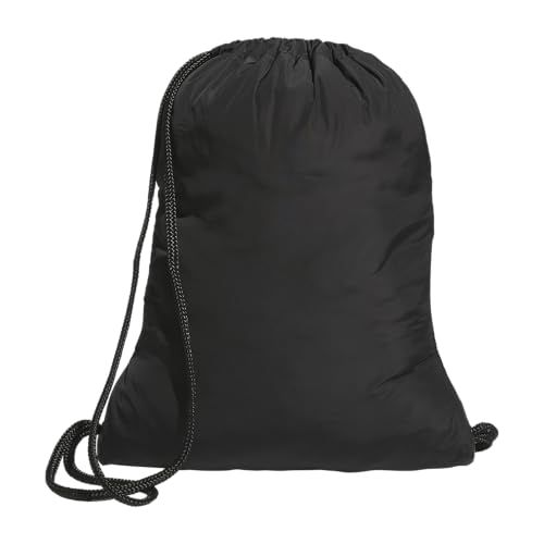 Image of adidas Alliance Sackpack - Drawstring Backpack for Sports, Small Gym, Black /3, One Size, Alliance Sackpack - Drawstring Backpack Small Bag for Men and Women