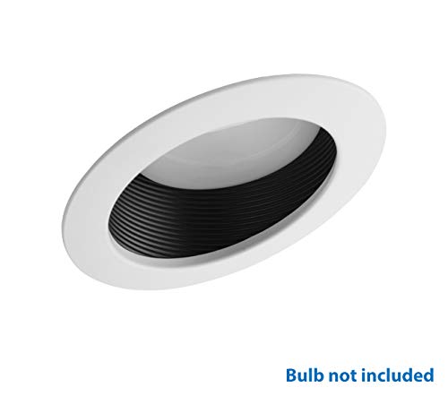 Nicor 17704 Recessed Lighting Trim, 6, White, Black #TOP3