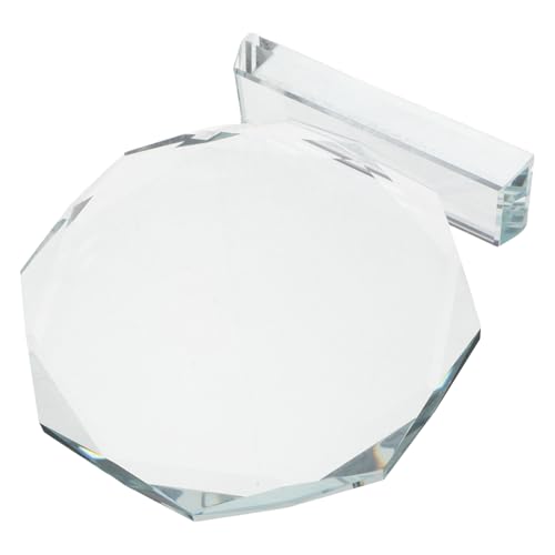 CLISPEED Trofeo de Cristal Octogonal 110 Mm Transparente, Placa de Premio de Vidrio Vacía para Reconocimiento a Empleados, Premio de Cristal de Jubilación para Ceremonias y Eventos