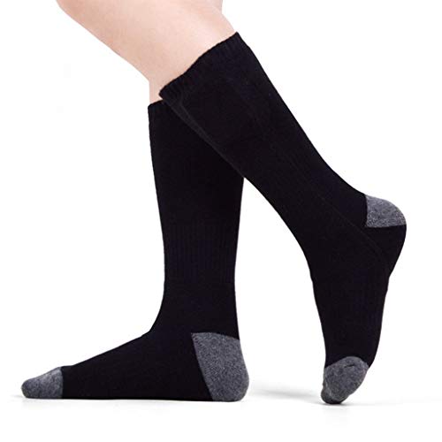Zkbszn Sock,Unisex Winter Thermal Warm Electric Heated Socks with Rechargeable Battery
