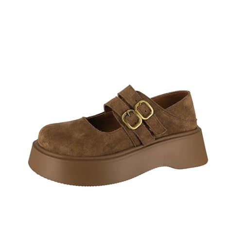 Women Penny Loafers Casual Hollow Out Slip On Chunky Platform Loafers Work Shopping Travel Shoes (Yellow,8.5)