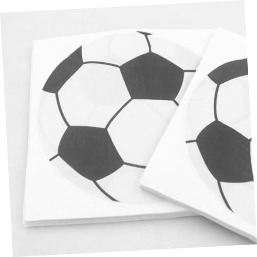 FOMIYES 240 Peças guardanapos de papel decorativos Festa temática de futebol Decoração de festa de f