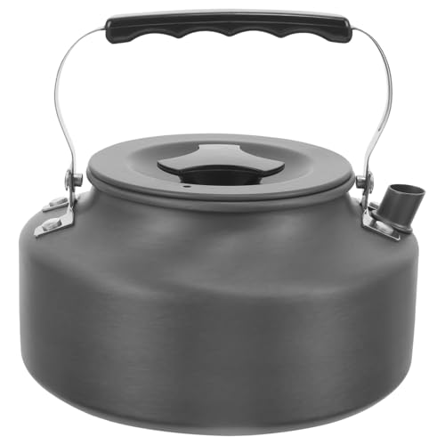 HOLIDYOYO Camping Tea Kettle Portable Stove Top Kettle for Outdoor Use Durable Oxide Design for Boiling Water Making Tea for Camping and Hiking