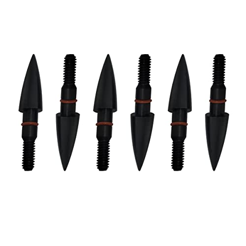 100/125/150/200 Grains Archery Field Points Practice Field Tips, Archery Target Practice Hunting Arrow Tip For Recurve, Compound Bow Crossbow, Steel Screw In Broadheads 12 Pcs (5/16″-100Grains) #TOP2