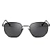 ZENOTTIC Hexagon Sunglasses for Men Women Polarized UV Protection Anti Glare Geometric Metal Frame Fashion Square Vintage Sun Glasses Shades for Driving Fishing Golf Grey