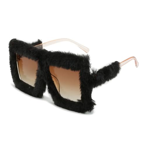 Lunettes de soleil tendances pour festivals et sorties estivales avec cadre rétro en peluche