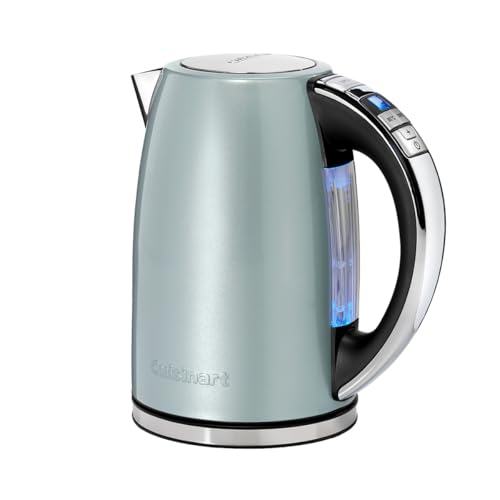 Cuisinart Bouilloire électrique Multi-Températures - Ébullition rapide - Sans fil - Vert - Fini en acier inoxydable - Capacité de 1,7L - Température réglable -...