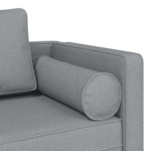 Méridienne 116,5 cm avec coussins gris clair vidaXL