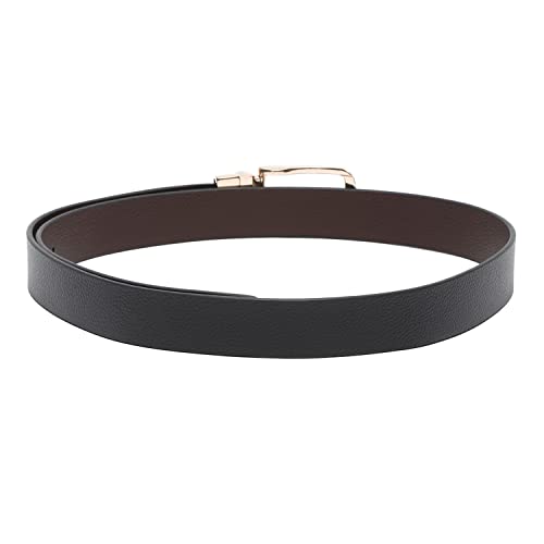 Image of LOUIS STITCH Men's Italian Leather Reversible Belt 1.25 inch (35mm) Handcrafted Formal Waist Band Officewear Men Gents Boys (Brown /Black) (FF-CS-)