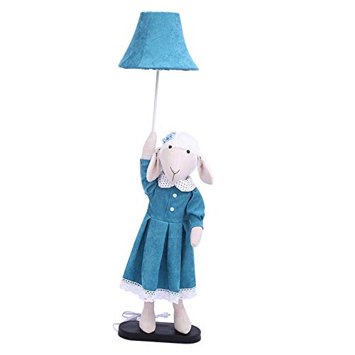 Vertical Vestir Falda De Cordero Suelo Lámpara,Para Niños Habitación Decoración Linda Niña Dormitorio Cabecera Lámpara Rojo Neto Calentar Princesa Lámpara Iluminación AA+ (tamaño : Dimmer switch) Cover