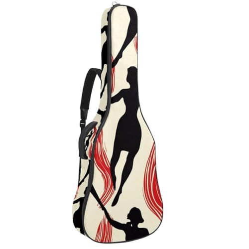 Sac guitare acoustique avec bandoulière réglable et crochet arrière pour guitare classique