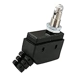 BAOMAIN Micro Limit Switch TM-1308, Panel Mount Roller Plunger Actuator, 1NO+1NC SPDT, 15A 250VAC Heavy Duty Industrial Position Switch, IP65 Waterproofr