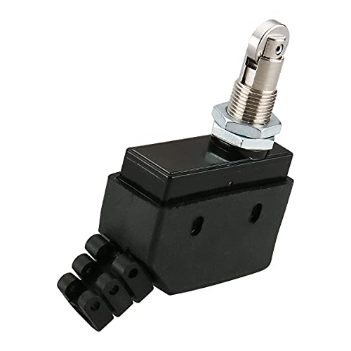 BAOMAIN Micro Limit Switch TM-1308, Panel Mount Roller Plunger Actuator, 1NO+1NC SPDT, 15A 250VAC Heavy Duty Industrial Position Switch, IP65 Waterproofr