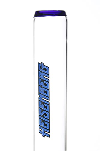 Heisenberg Long Fat Joe 3.0 Blue Line Glasbong 60cm hoch Schliff 18.8 NS19 mit Kickloch und mit Eisfach – Bild 5