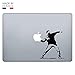 Sticker pour Macbook - Banksy Flower Bomber (Sticker Compatible Macbook Pro 13", Sticker Compatible Macbook Air 11", Sticker pour Macbook 15", Sticker pour Mac)