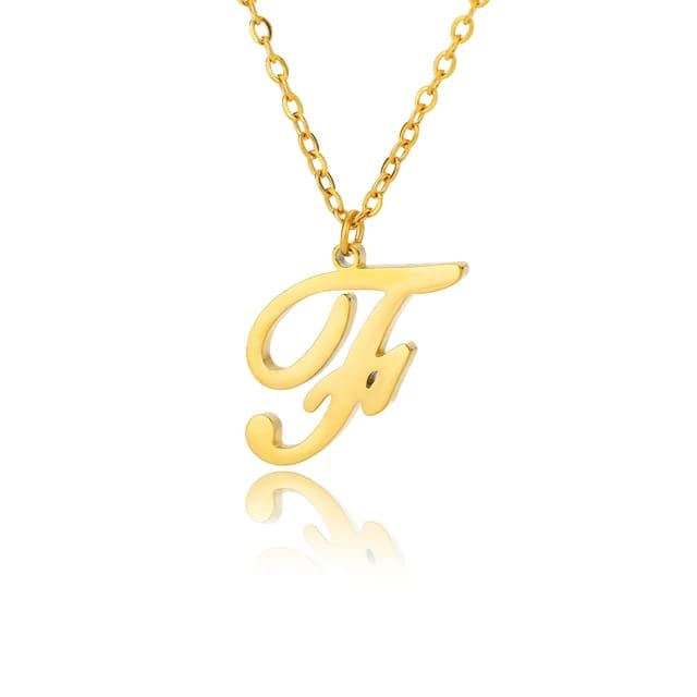 Ecom Mart Customised / Personalized Name Initials For Women With 24k Gold and Silver Plated And Laser Cut Finish (I)-picture-10