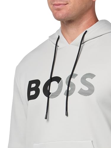 BOSS Men's Shade Embossed Logo Hooded Sweatshirt3