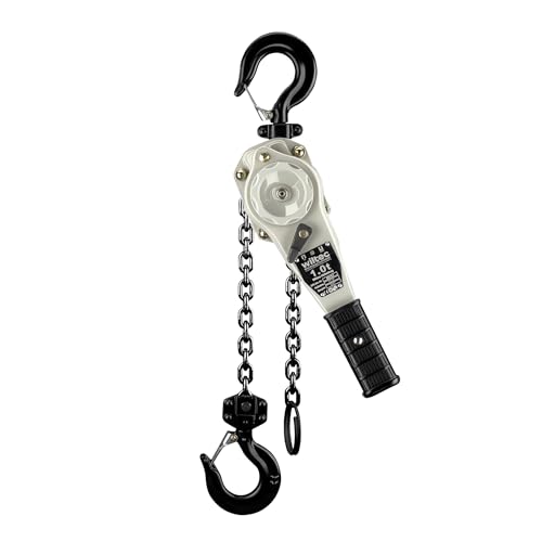 Wiltec Palan à levier – Capacité de charge 1 t, Hauteur de levage 1,5 m – Palan à chaîne manuel VGP robuste et innovant – Moufle de levage à rotation sous 360° – Palan levier