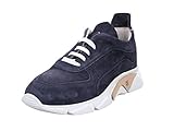  MOMA Herren Schuhe Sneakers 12901-4F Oliver Blu Wildleder Blau Made In Italy Neu