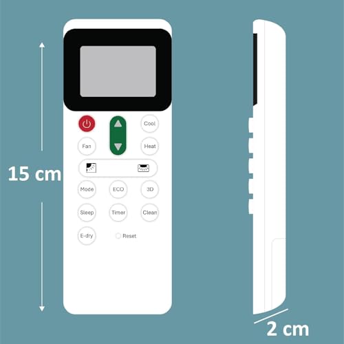 Image of BLACKSHEEP Compatible with Hitachi AC Remote for 1, 1.5, 2 ton with Backlit for Split /Window Air Conditioner - Please Match The Original Remote (AC 271)