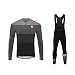 UGLY FROG BurningBikewear Nuevo Maillot+Culotte Conjunto Ciclismo, Hombre, Manga Larga, Térmico Lana, Invierno, Cómodo Secado Rápido, 3 Bolsillos, Múltiples Colores DONG02