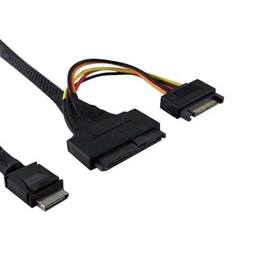 Cable Oculink a U.2 PCIe 4.0 de 80 cm para actualizar almacenamiento de servidor 4
