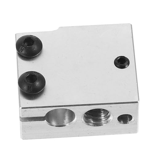 MUCKLILY Printed Heating Block Aluminum Heating Block for Printer Compatible Sensors Printer Heater Accessories Thermal 