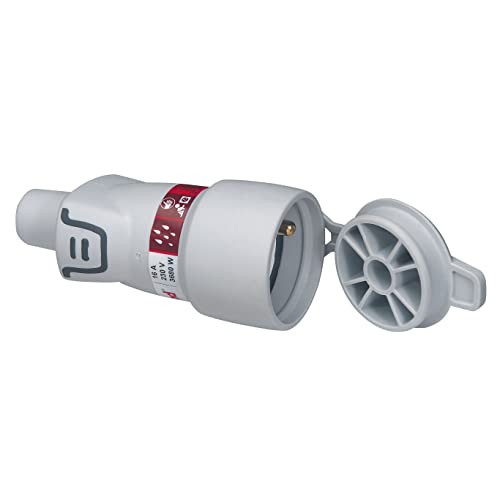 Legrand - Fiche femelle avec terre plastique avec volet de protection Plexo - 16A - IP44