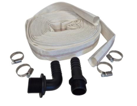 AP SUPPLIES Lay Flat Lined Hose - Essential Piece of Equipment Designed for Versatility and Efficiency in Various Industrial and Agricultural Applications. (10M 1.25-Inch Lay Flat Set F)