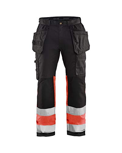 Pantalon de travail stretch Blaklader 1558 noir et rouge taille C56 souple