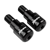 pour Yamaha Xmax 125 250 300 400 2013 2014 2015 2016 2017 2018 2019 2020 2021 Motos Guidon Poignées Plug Curseur Guidon Extrémités(Black)