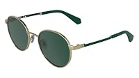 Calvin Klein Jeans CALVIN KLEIN JEANS SUNBOY CKJ26302S - Gold/Matte Green with Solid Green Lens – Ansicht 2