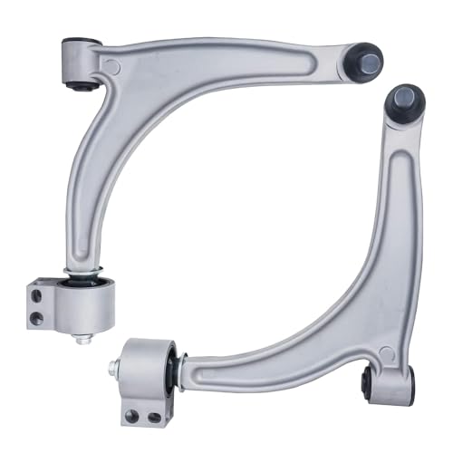Image of Detroit Axle - 8pc End Kit for 2004-2012 Chevy Malibu 2005-2010 Pontiac G6 2007-2009 Saturn Aura 2 Front Lower Control Arms with Ball Joints 4 Front Rear Sway Bars 2 Outer Tie Rods Replacement