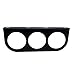 SREUOIL Black 3 Hole Triple Gauge Mounting Bracket Pod Holder Fits Any Mounts 2-1/16