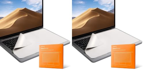 Image of UPPERCASE GhostBlanket Screen Keyboard Imprint Protection Microfiber Liner and Cleaning Cloth 13 inch Compatible with MacBook Pro 13 inch /14 inch, MacBook Air 13 inch /15 inch, MacBook Neo 13 inch (Pack of 2)