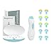 Megainvo Baby Nagelfeile Elektrisch,Nagelknipser Baby Nageltrimmer Maniküre Set Baby Nail File Clipper Elektrische Babypflege Set Nagelschneider Baby Nail Trimmer Electric mit LED-Licht(Ohne Batterie)
