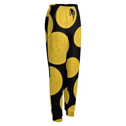Bitcoin Prints Artwork Women's Sweatpants Casual Athletic Joggers Trouser Drawstring Lounge Pants with Pockets - Image 5