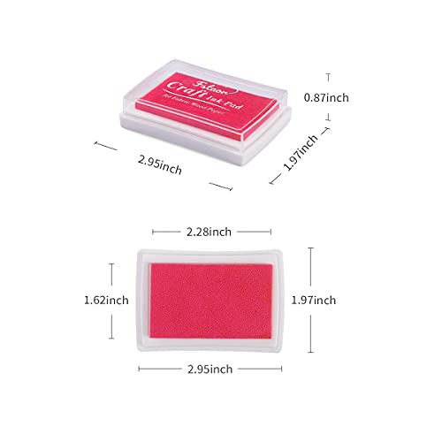 Fstaor 16 Colors Craft Ink Pads For Stamps, Non-Toxic Washable Stamp Pads For Kids, Paper, Wood, And Fabric (16 Pack) #TOP6
