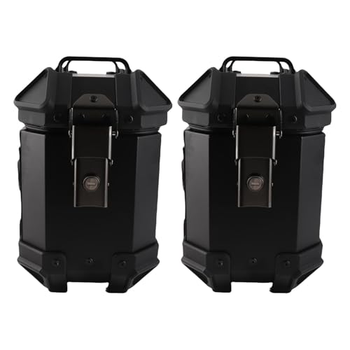 Boîte de Roulement Moto 18L Eujgoov en Alliage Aluminium avec Autocollants
