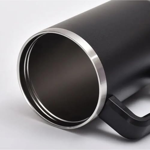 Copo Garrafa Térmica em Aço Inox Com Alça e Canudo 1200ml (Rosa)