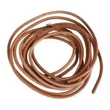 Leather Treadle Belt for Sewing Machine with Metal Hook for Usha, Singer, Merit, Brown, 183cm