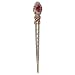 Retro Womens Rhinestone Jewelry Hairpin Hair Clip Stick Long Hair Tool Asian Chinese Style Braid Tool Hair Decor - Red