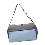 2. Bolsa de deporte para mujer, bolsa de viaje plegable, bolsa de noche con correa de hombro ajustable, para fin de semana, deporte y yoga, azul
