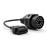 Facile à utiliser : il suffit de connecter le connecteur à 20 broches dans votre forbmw et de connecter l'autre extrémité à votre OBD2, permettant un diagnostic simple et sans aucune complication.
