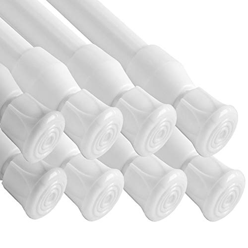 QILERR Tension Rods 28 to 48 Inches-Spring Tension Rods,Adjustable Extension Spring Rods Closet Rod Cupboard Bars Tensions Rod for Windows,Kitchen, Bathroom,Cupboard,Wardrobe Green