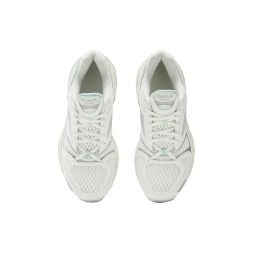 Reebok Women's Premier Road Plus VI Sneaker, Chalk/Grey 1/Glitch Aqua, 7.5