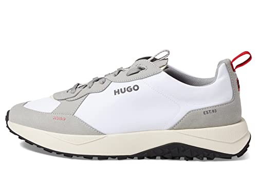 Image of HUGO Mens Running Style Mix Material Sneakers