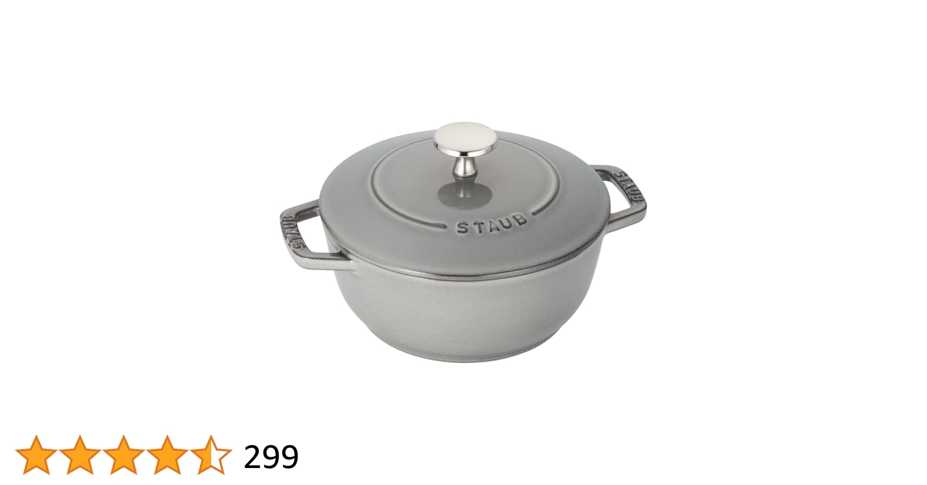 Amazon.co.jp: staub ストウブ 「 ワナベ グレー S 16cm 」 両手