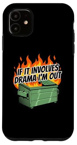 It Involves Drama ImOut Quote Anti-Drama ���[���A �X�}�z�P�[�X iPhone 11 �p