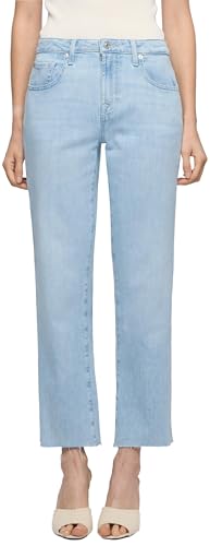 Jeans 7 for All Mankind Calie droit court denim bleu tendance femme contemporaine